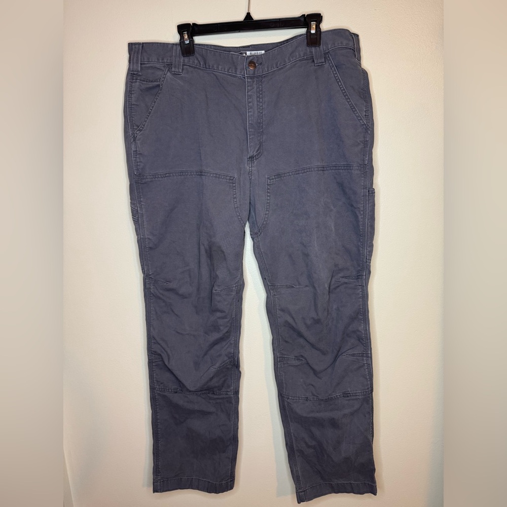 Carhartt Relaxed Fit Work Pants Gray‎ Utility Carpenter Pants Men's 40x32